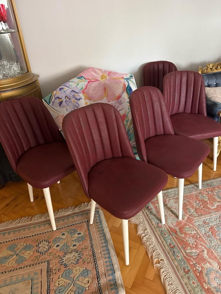 acil beyaz salon yemek masası - 4