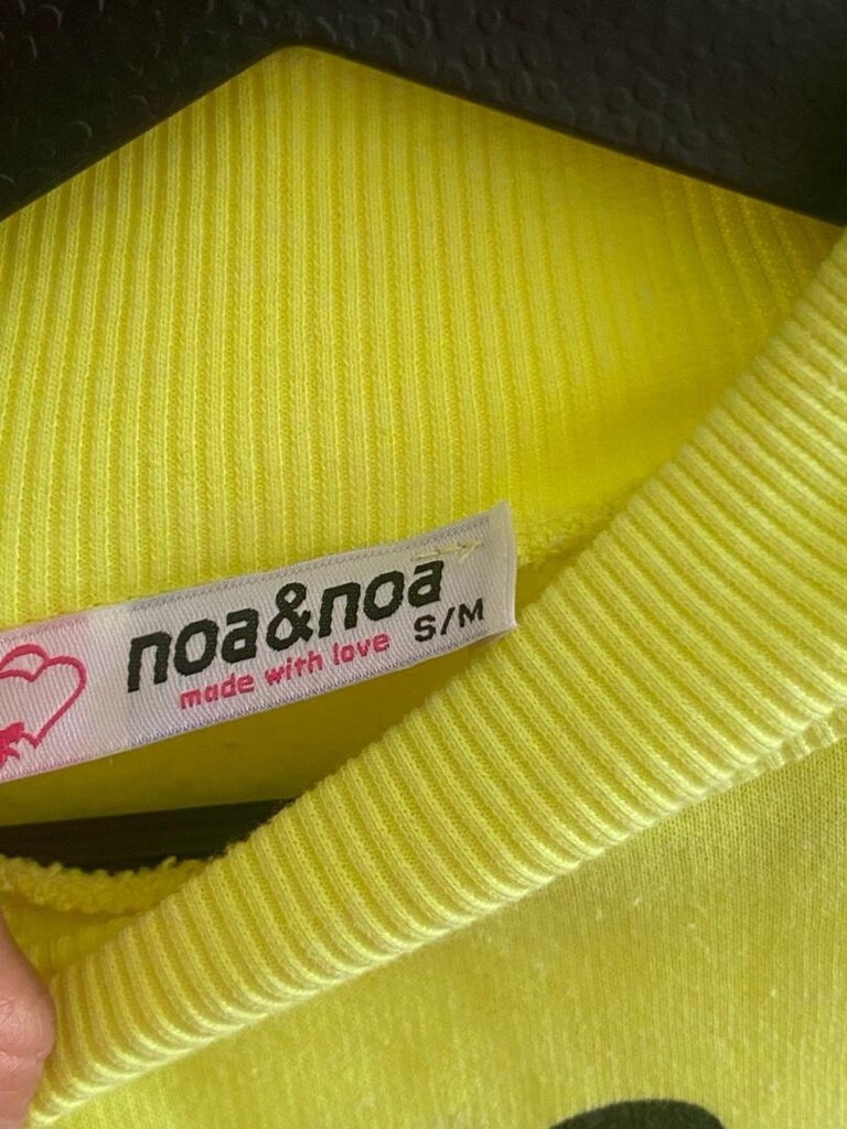 Neon Sarı / Fıstık yeşili “ MOOD “ Baskılı Yarım Balıkçı Sweatshirt - 2