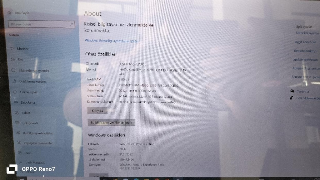 DEKOR BÜRO MOBİLYALARI QUATRONIC P655 DOKUNMATİK PC İKİNCİ EL - 7