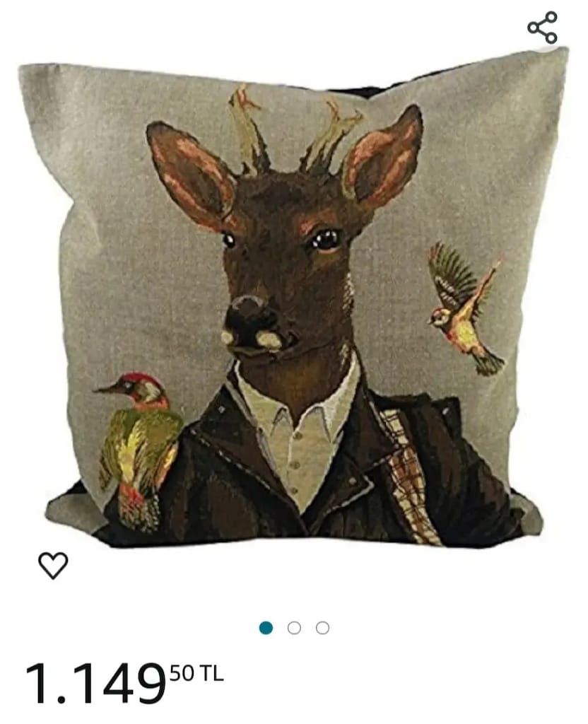 Goblen kedi desenli kırlent - 6