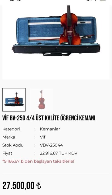 Üst kalite Öğrenci Kemanı 4/4