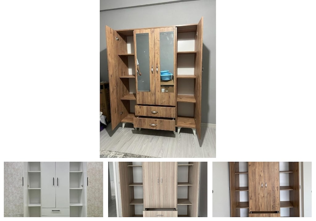 4 kapaklı elbise dolabı pctitbeejl - 4