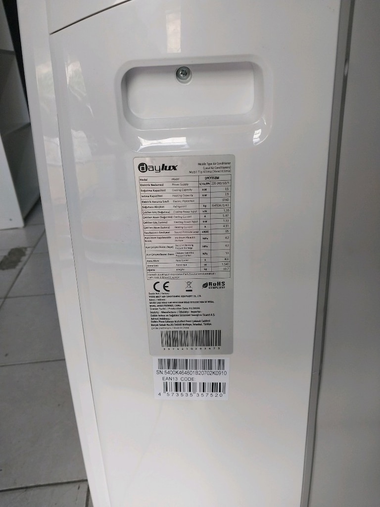 Daylux 12000 BTU Taşınabilir Klima - Az Kullanılmış - 5