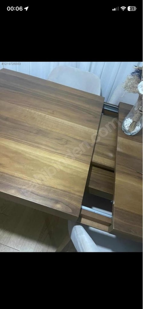 Tertemiz sıfır ayarında yemek masası taş gibi - 2
