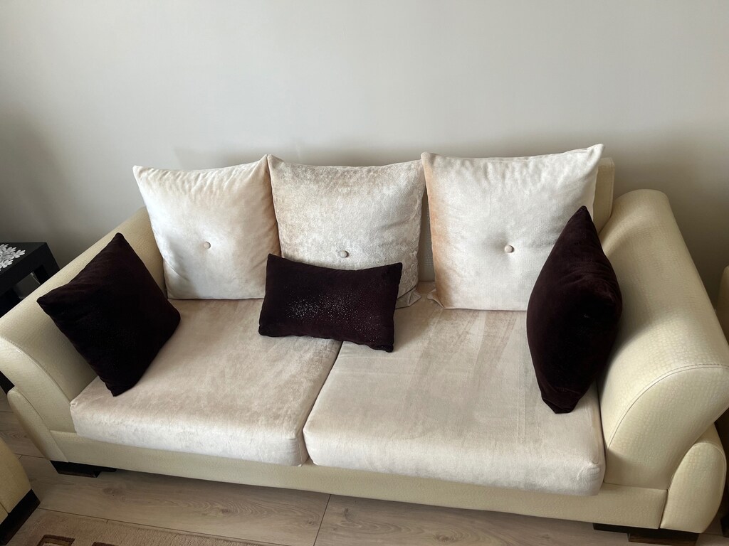 Krem koltuk takımı - 7