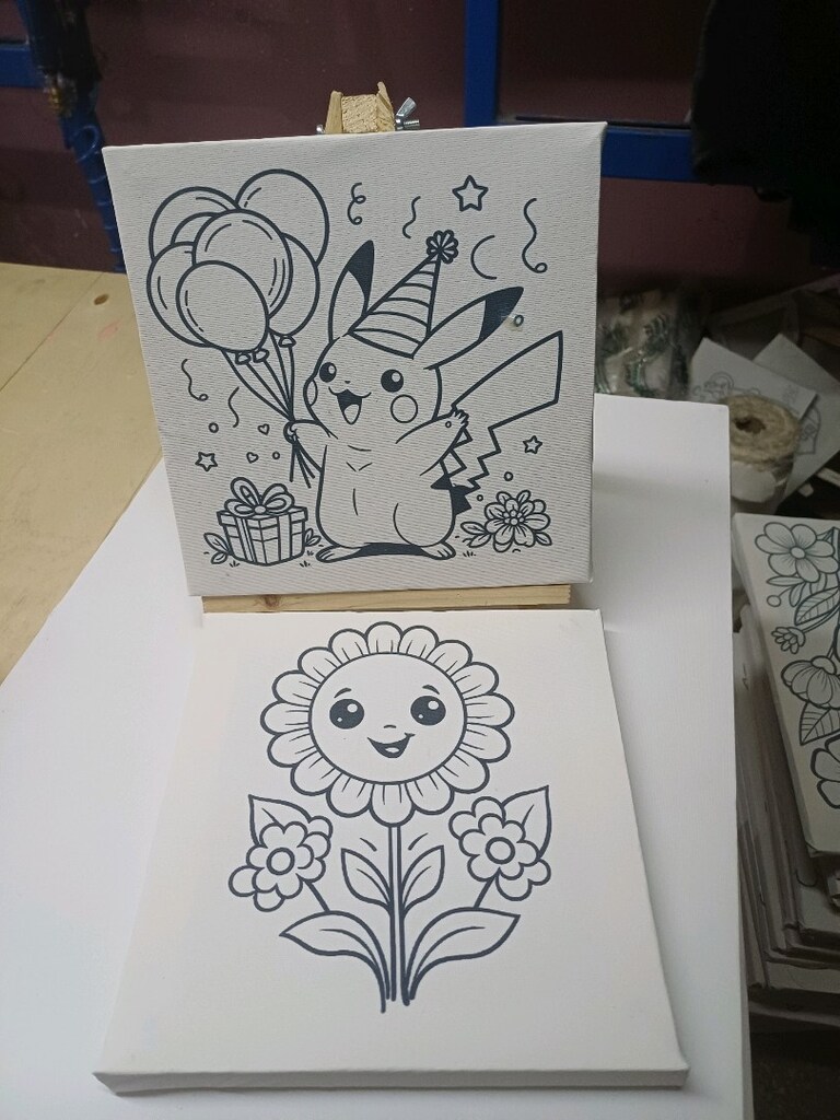 20x20 baskili çocuk tuvalleri - 2