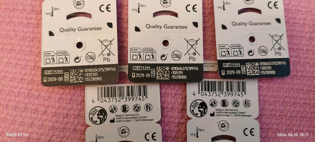 kulaklık pili 13 no 6 lı paket - 4