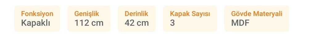 MDF ELBiSE DOLABI 3 KAPAKLI 2 ÇEKMECELİ - 3