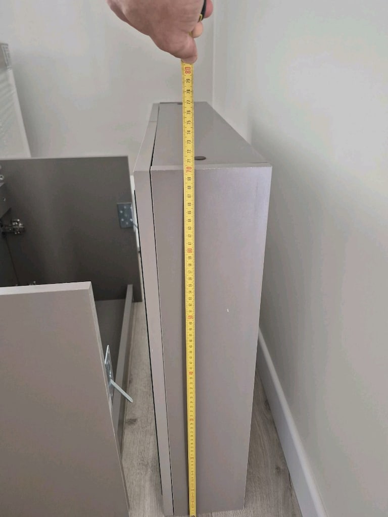 BIANI Marka Aynalı Banyo Dolabı (Lavabo dahil) - 8