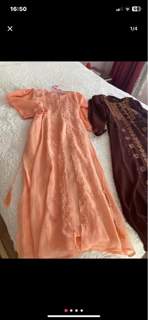 kapaklı kaftan nakıslı elbıseler - 2