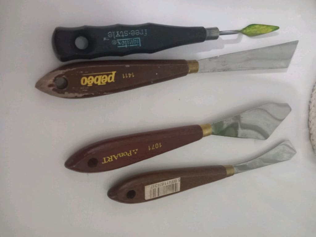çesitli ahşap oyma ve boya spatula - 6