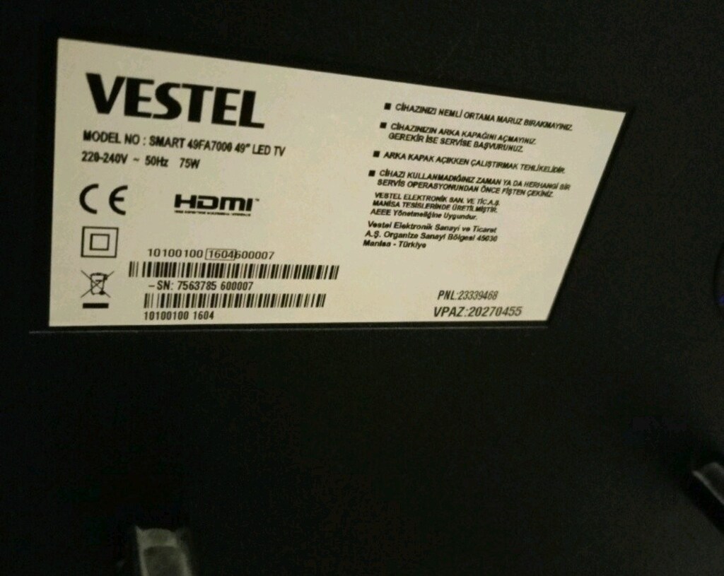 Vestel 49 inç tv acil satılık - 4