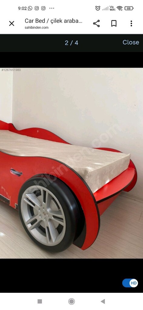 çilek mobilya arabalı yatak - 9