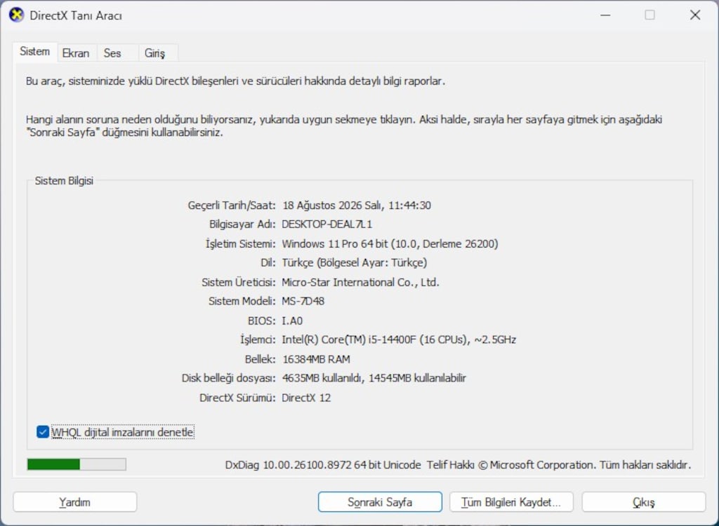 İ5-14400F 16 GB RAM 1 TB SSD RTX 4060 8 GB DDR5 RGB GAMİNG KASA - 7