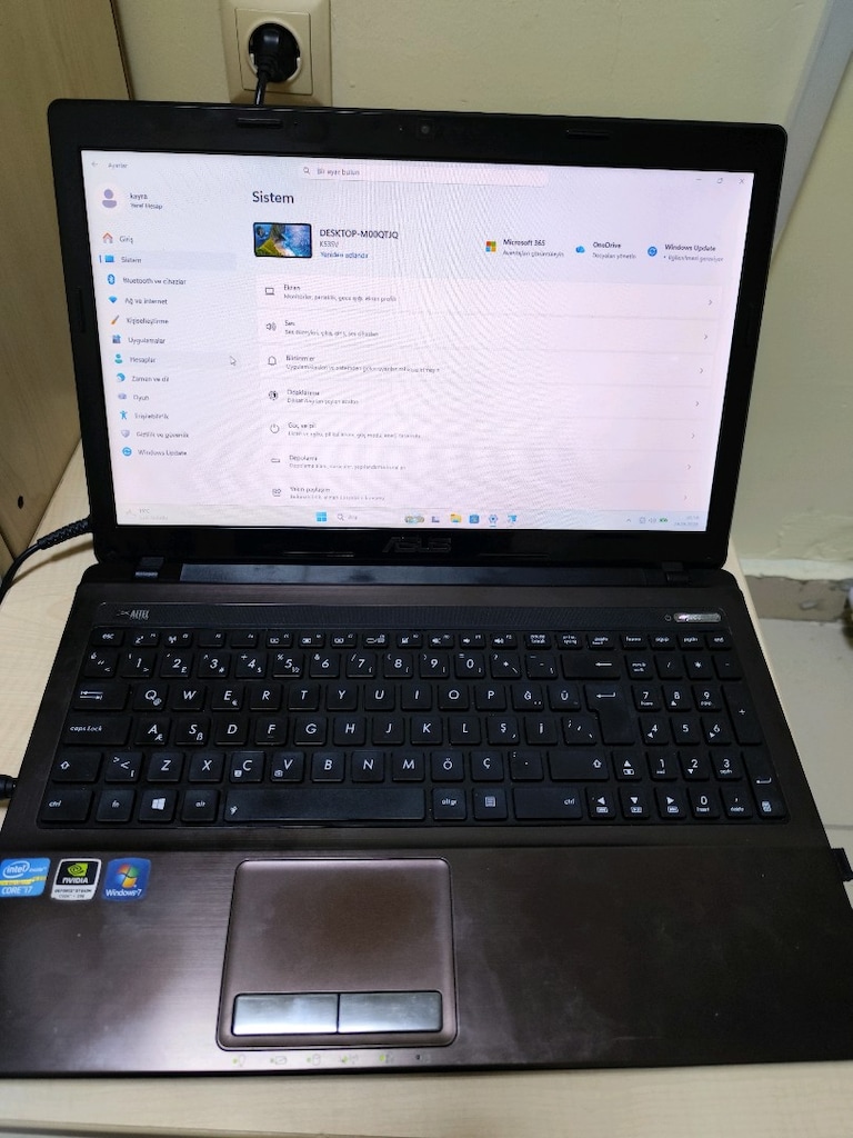 Asus i7 650 GB bilgisayar - 2