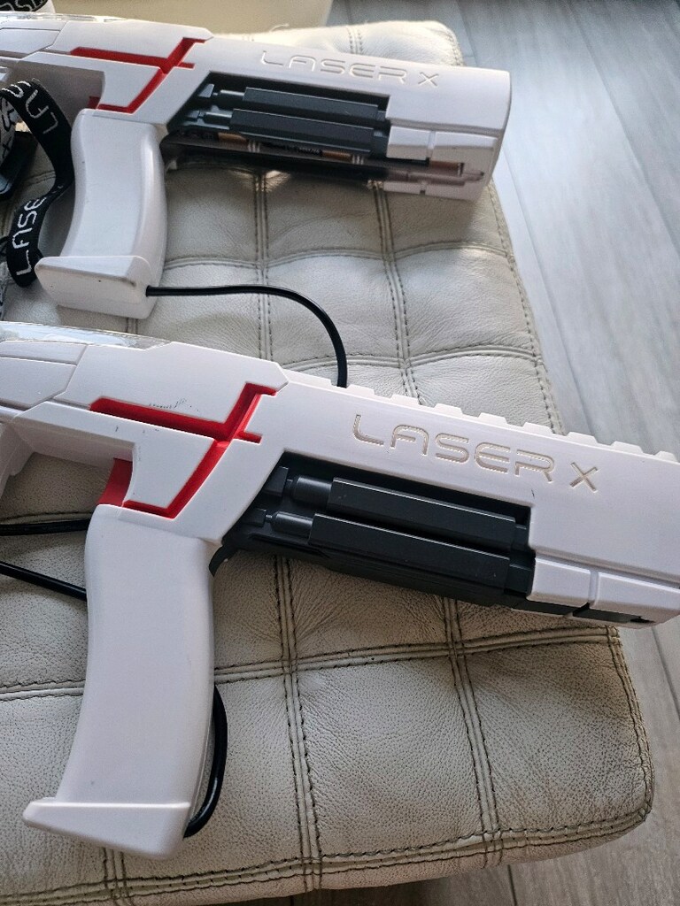 LASER X 2 Oyuncu Lazer Oyun Seti, İç ve Dış Mekan Lazer Tabancaları, - 4