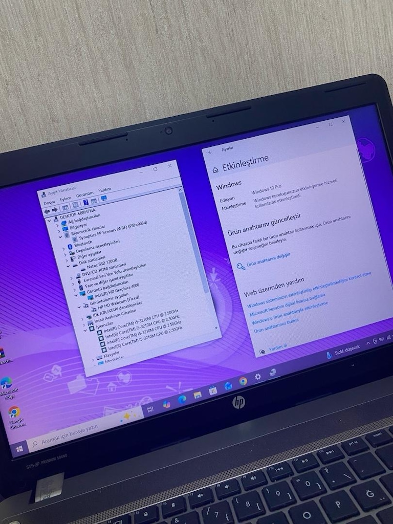HP-i5 PROBOOK-M İŞLEMCİ-8GB RAM-120GB SSD-METAL KASA-LAPTOP - 4