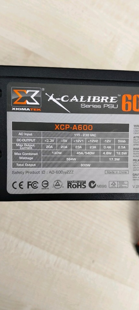 XİGMATEK CALİBRE PSU 600+80 PLUS - 2