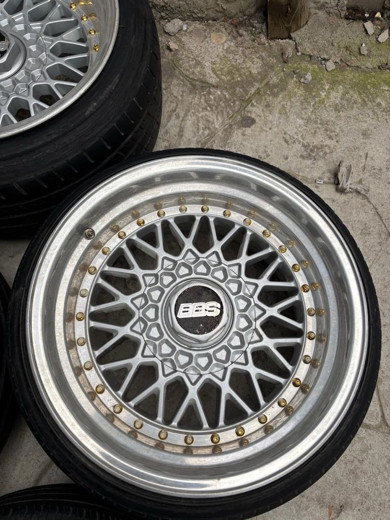 16 inç sılver BBS 4x100 jant lastik takımı - 2