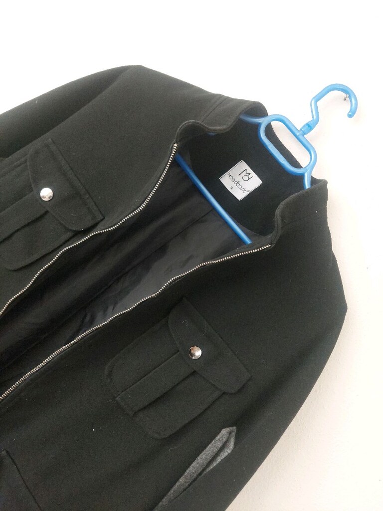 Pelerin model Kaşe kumaş cepli Panço - 5