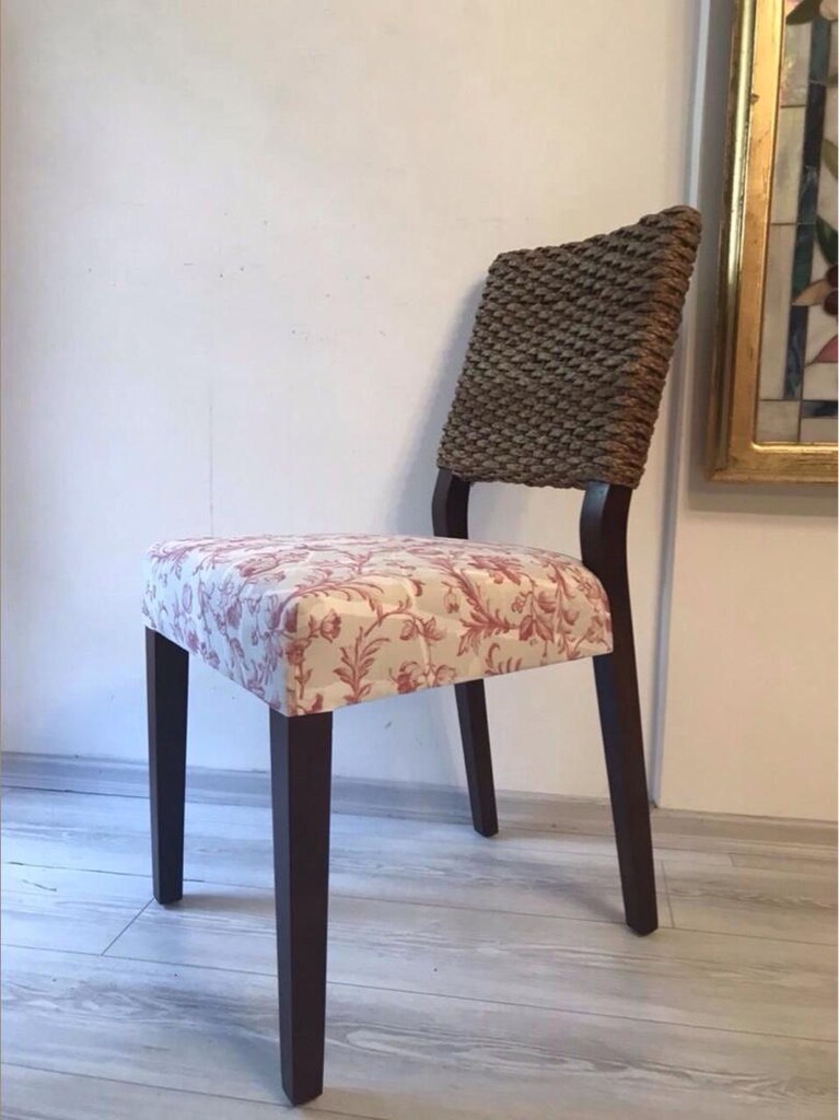 Beymen Home Laura Ashley Döşemeli Doğal Rattan Masa Sandalye - 13