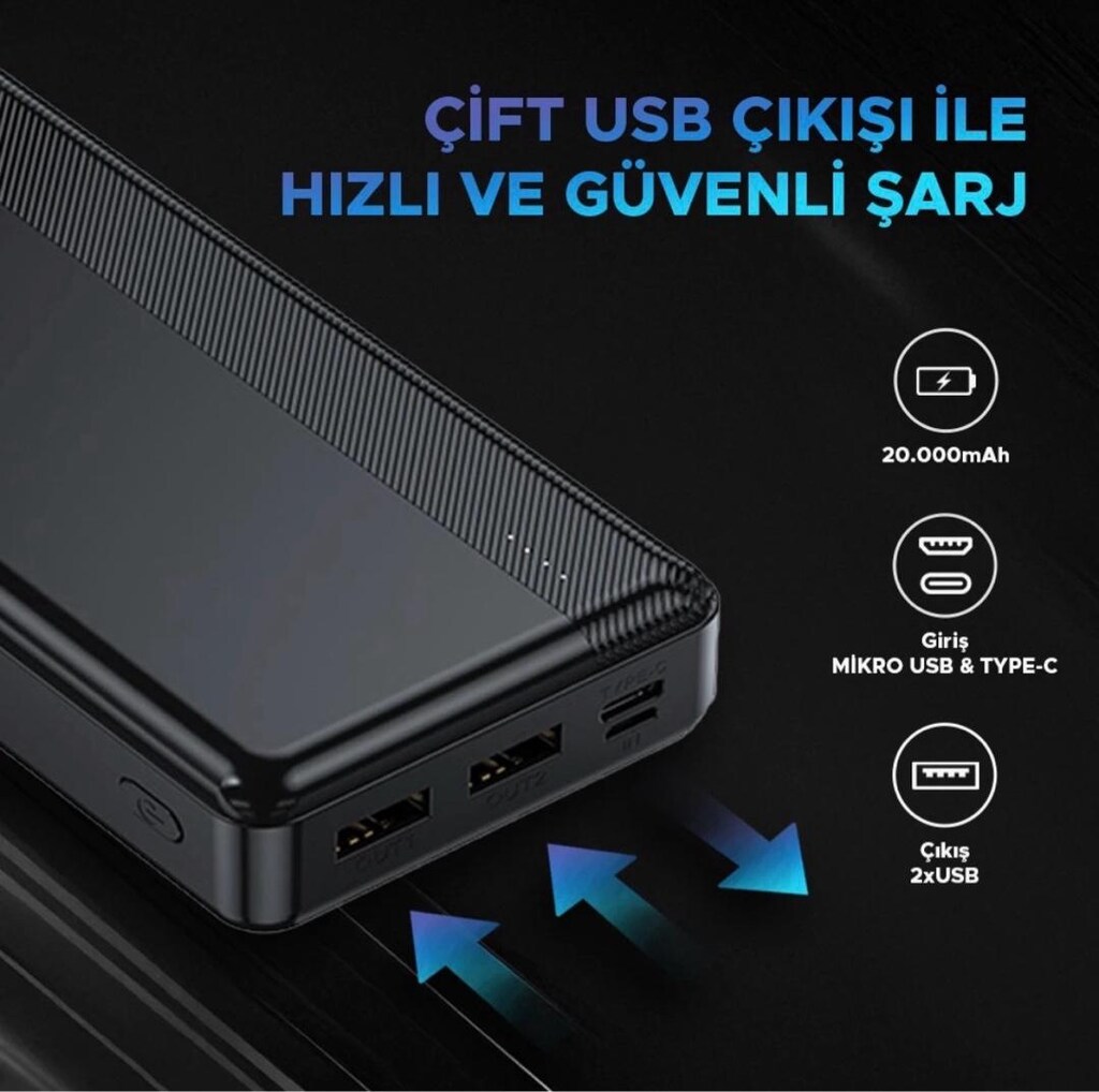 Temiz Kutulu 20.000 mAH Powerbank - 6
