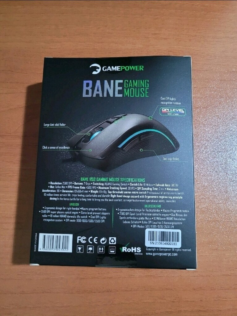 Gamepower Gaming Mouse - SIFIR KAPALI KUTU - 3