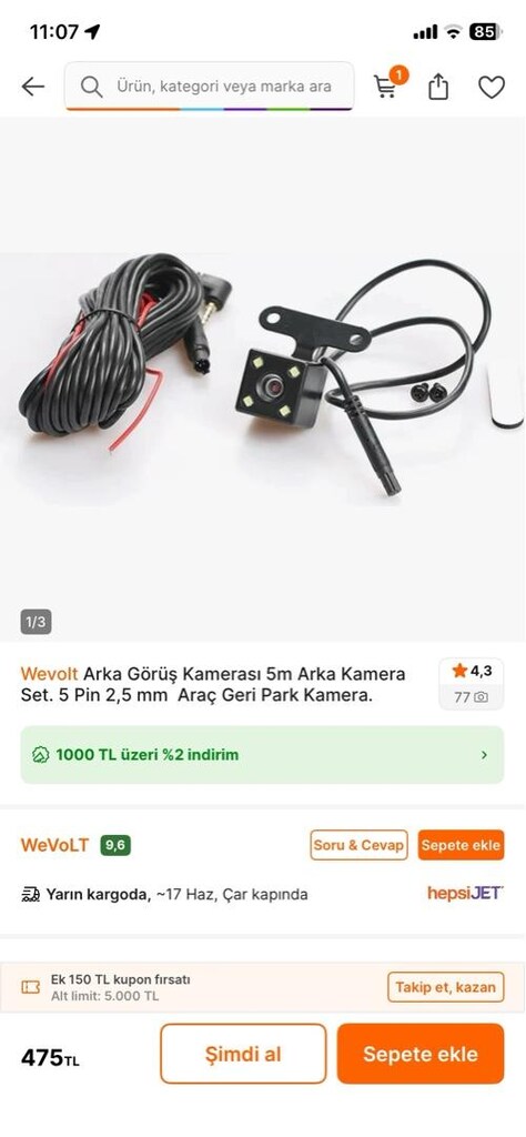 Araç arka görüş kamerası - 3