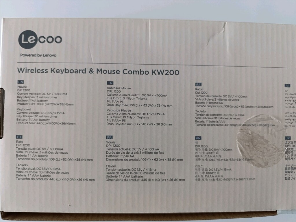Kablosuz Klavye Mouse Set - 7
