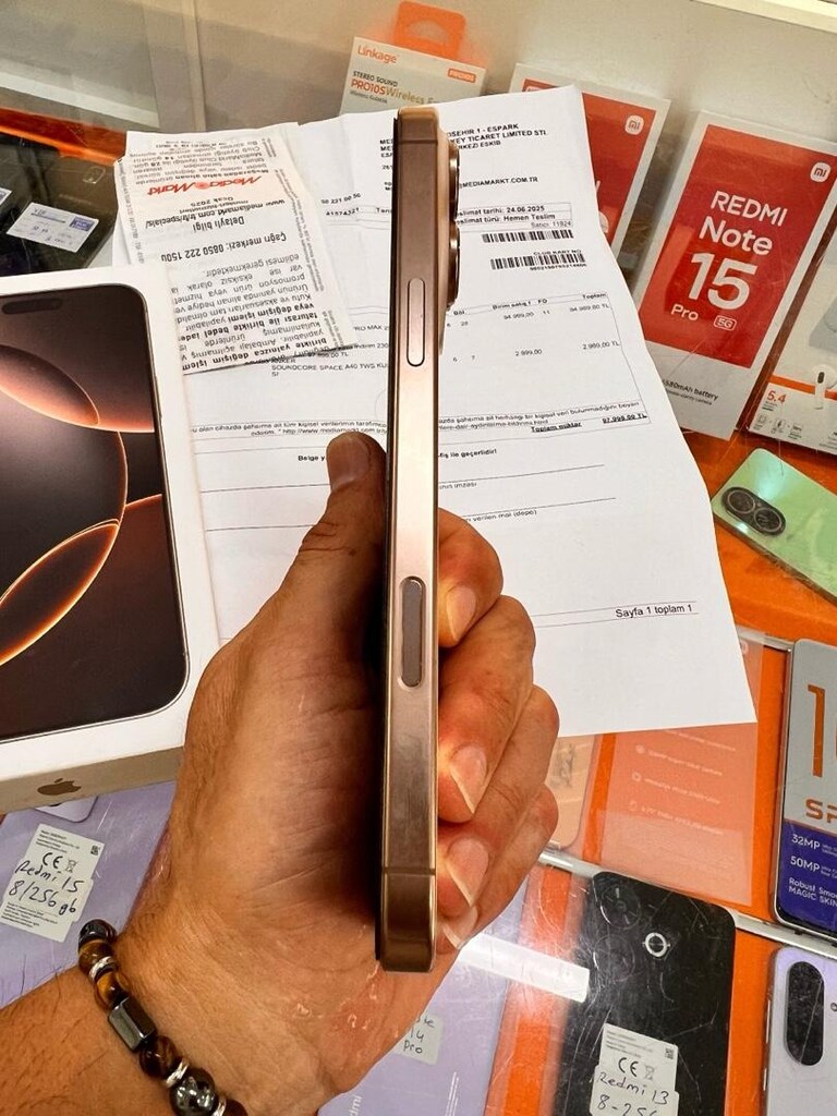 iphone 16 promax 256 çöl titanyum 1 yıl garantili - 5