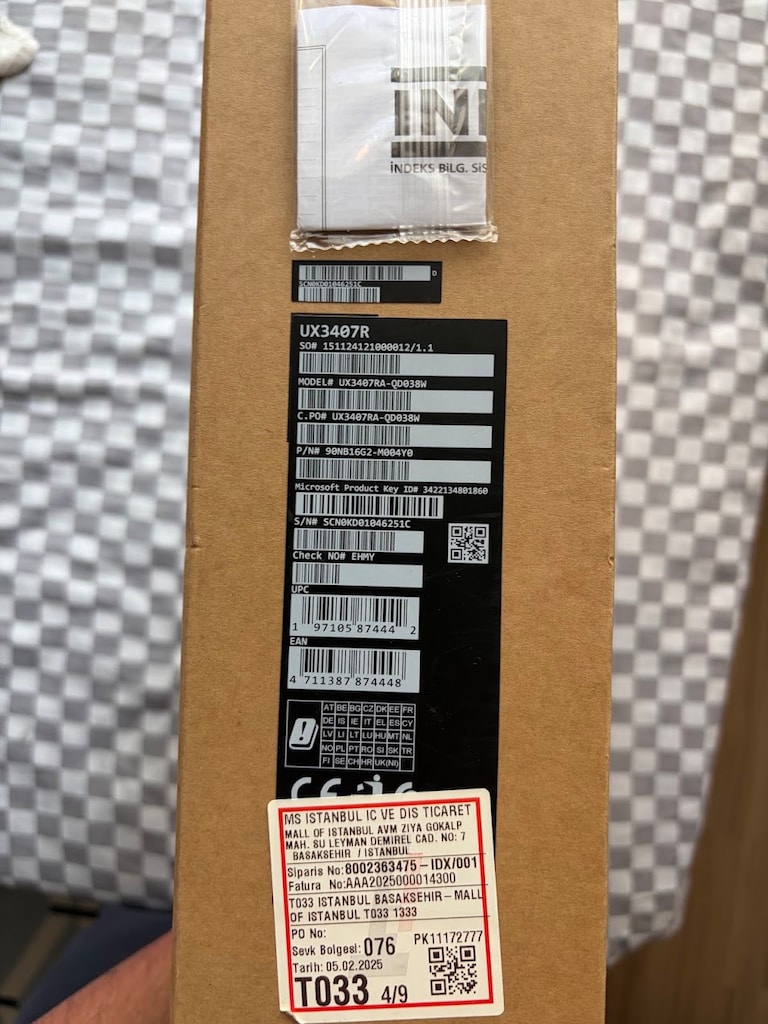 ASUS ZENBOOK A14 OLED SNAPDRAGON X ELİTE 32 GB RAM 1 TB SSD - 13