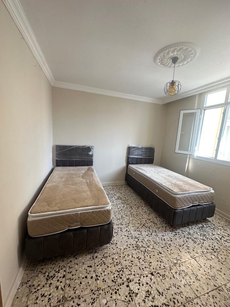 tek kişilik 90 × 190 baza başlık petli tavşan tüylü yatak sıfır ürün - 2