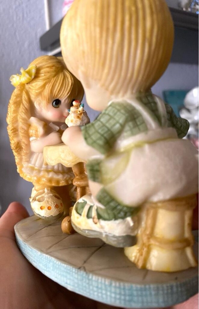 Vintage “Sweet Kids” damgalı Kız - Erkek Çocuk Biblo - 18