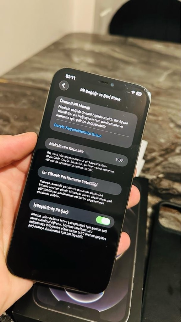 iphone 12 pro max TR ( takas oluR) 256 gb - 4