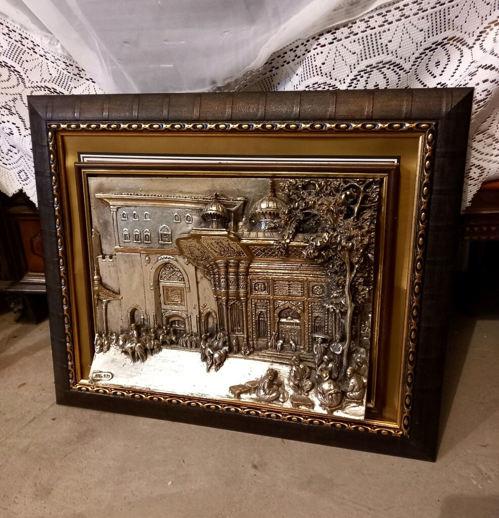 DAMGALI, 925 AYAR GÜMÜŞ KAPLAMA KABARTMA TABLO - 11