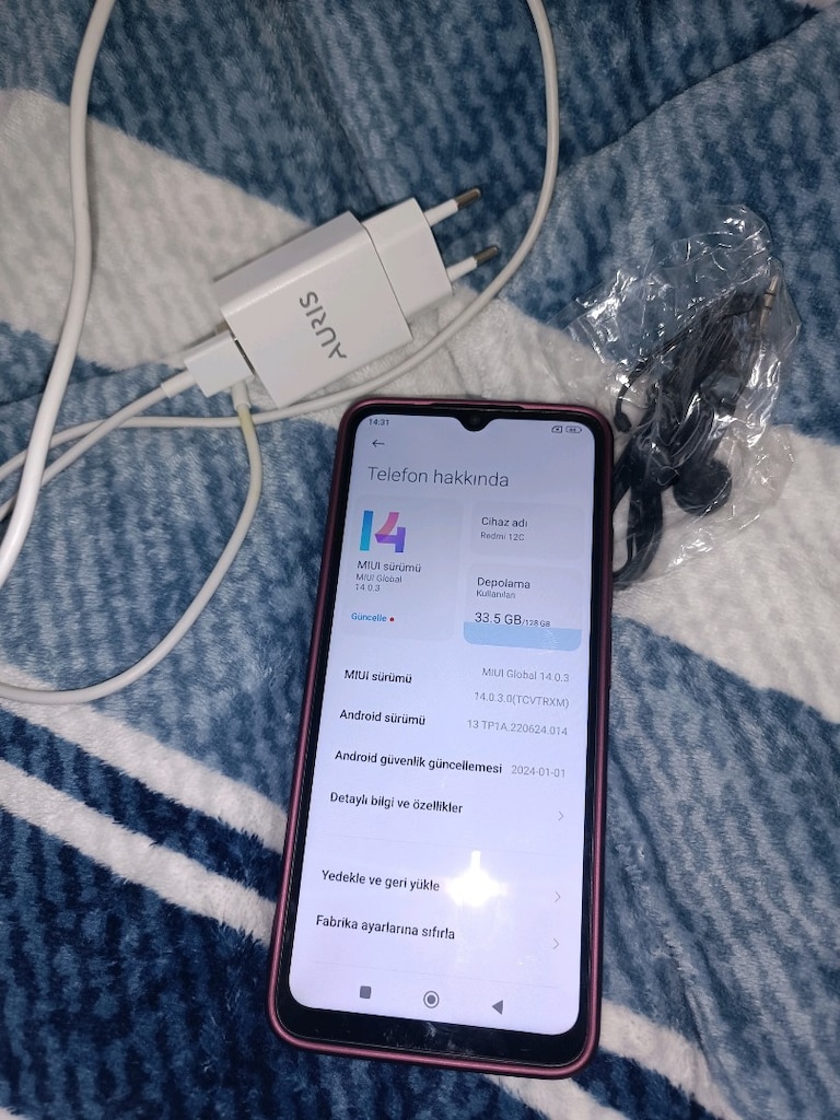 redmi 12 c 128gb hafıza 4gb ram yurtiçi cihazı - 11