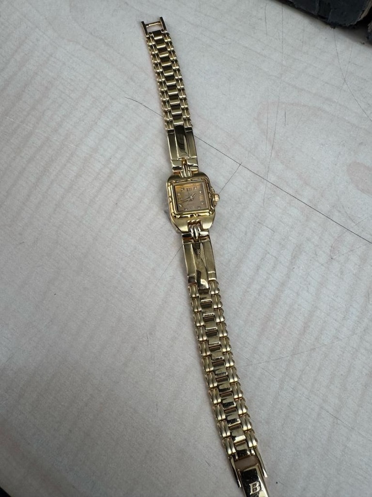 Bellisima Swiss 24K Altın Kaplama Safir Cam Vintage Kadın Saati - 5