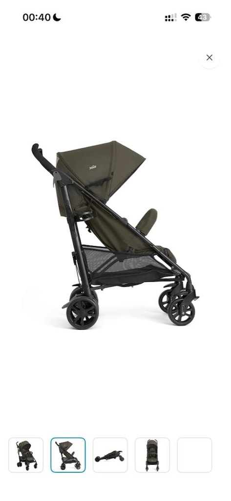 Joie Brisk LX Tek Tuşla Kolay Katlanan Baston Bebek Arabası - 3