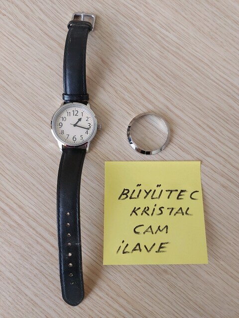 Alman malı Büyüteç Kristal Camlı Saat