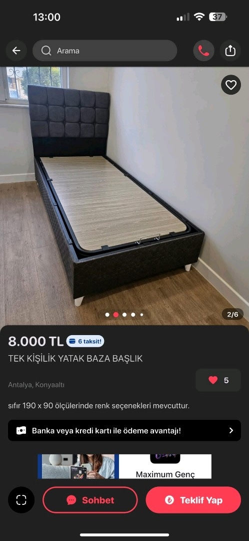 TEK KİŞİLİK YATAK BAZA BAŞLIK - 9