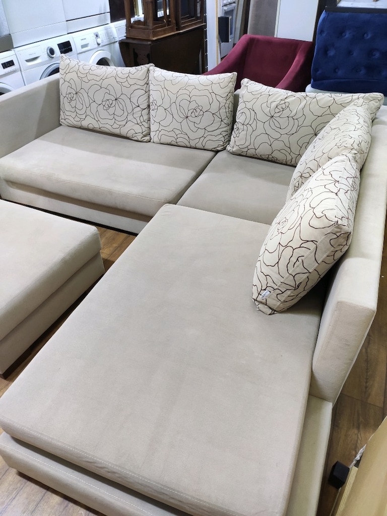 L Köşe Koltuk 230x230 + Puf - Krem Bej - Tertemiz - Fikirtepe - 2