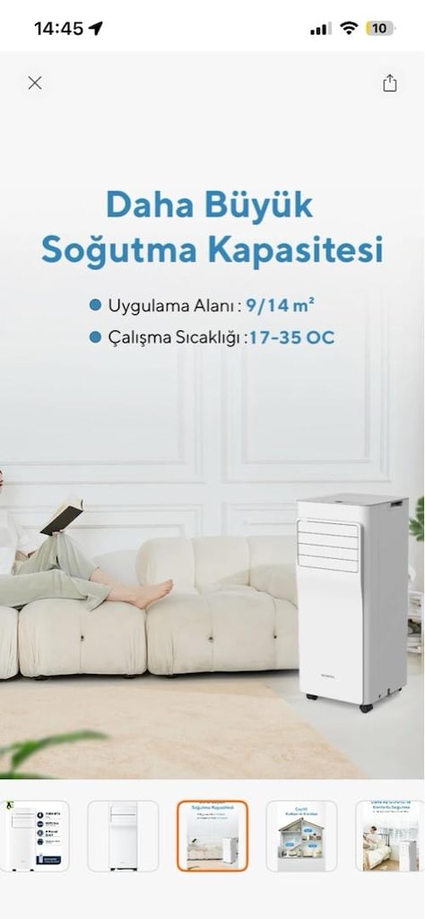 Kumtel Portatif Taşınabilir Klima - 3