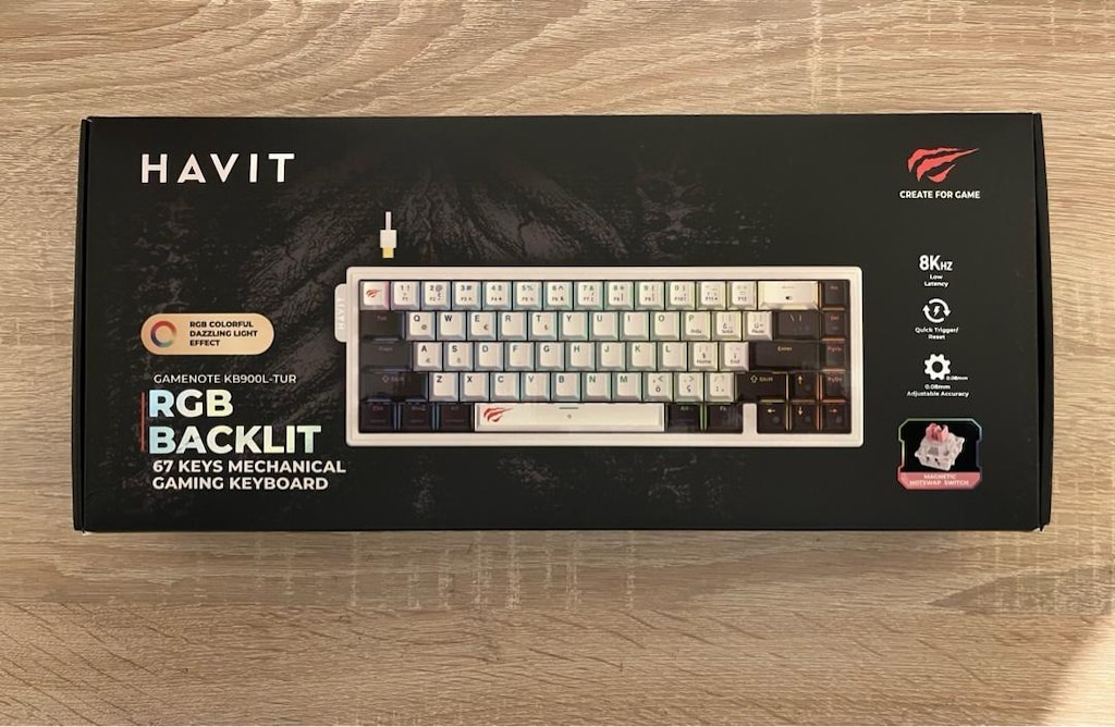 Havit Gamenote KB900L RGB Manyetik SwitchMekanik Oyuncu Klavyesi