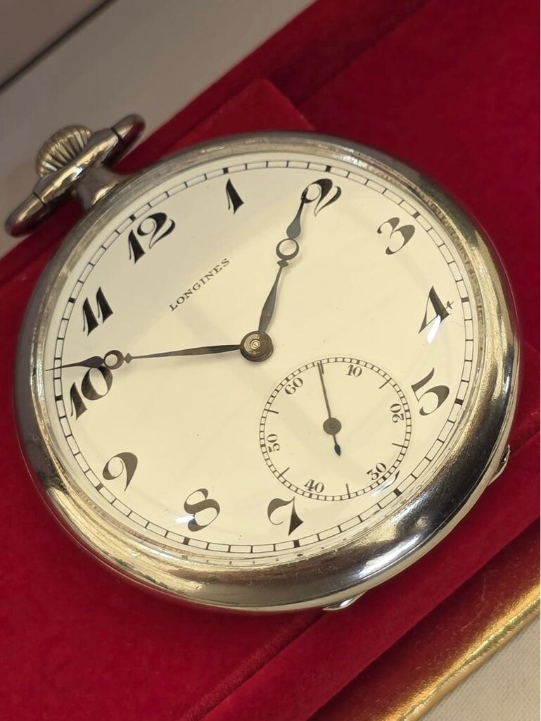Antika Longines kurmalı cep saati - 6