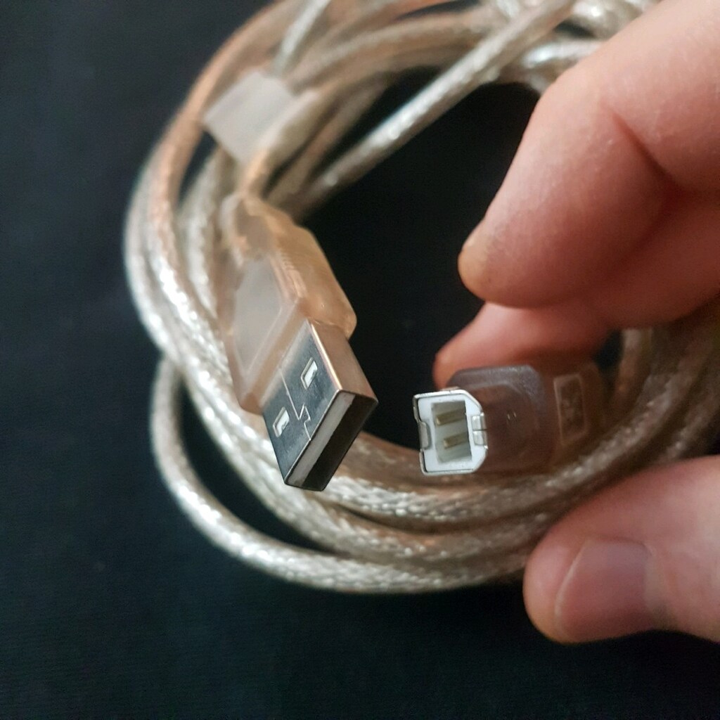 2 adet 3 Metre USB Yazıcı Kablosu Hp- Canon-Brother Printer Kablo siya - 11