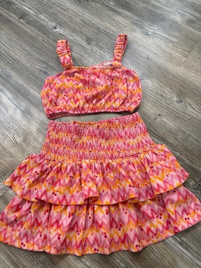 Mango Kız çocuk etek bluz takım