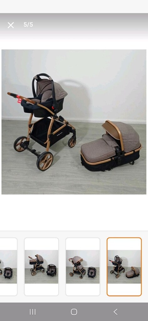 baby care safari bebek arabası seti - 2