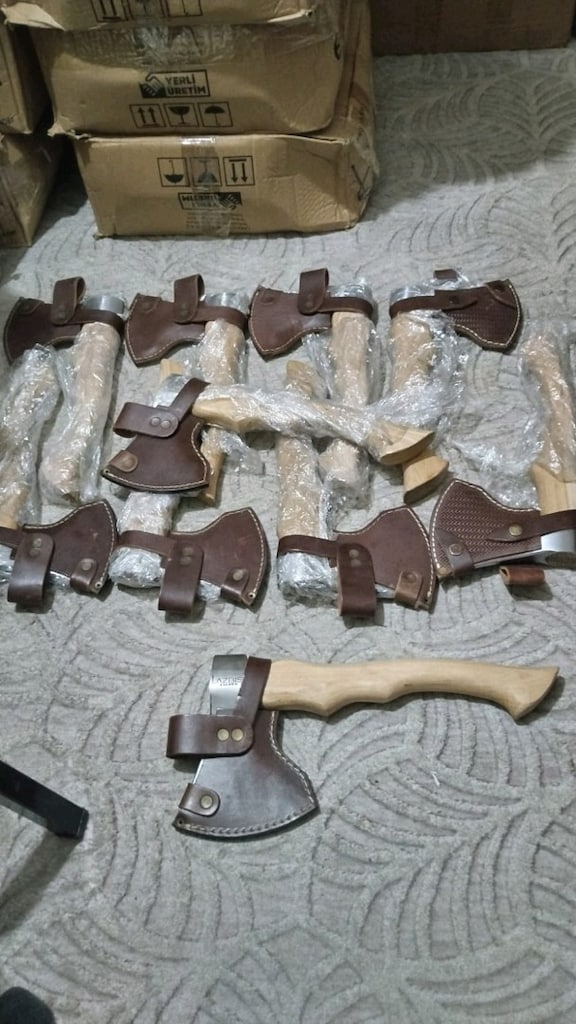 Kamp Baltası Ahşap Sap (32 CM) DÜZ - 2