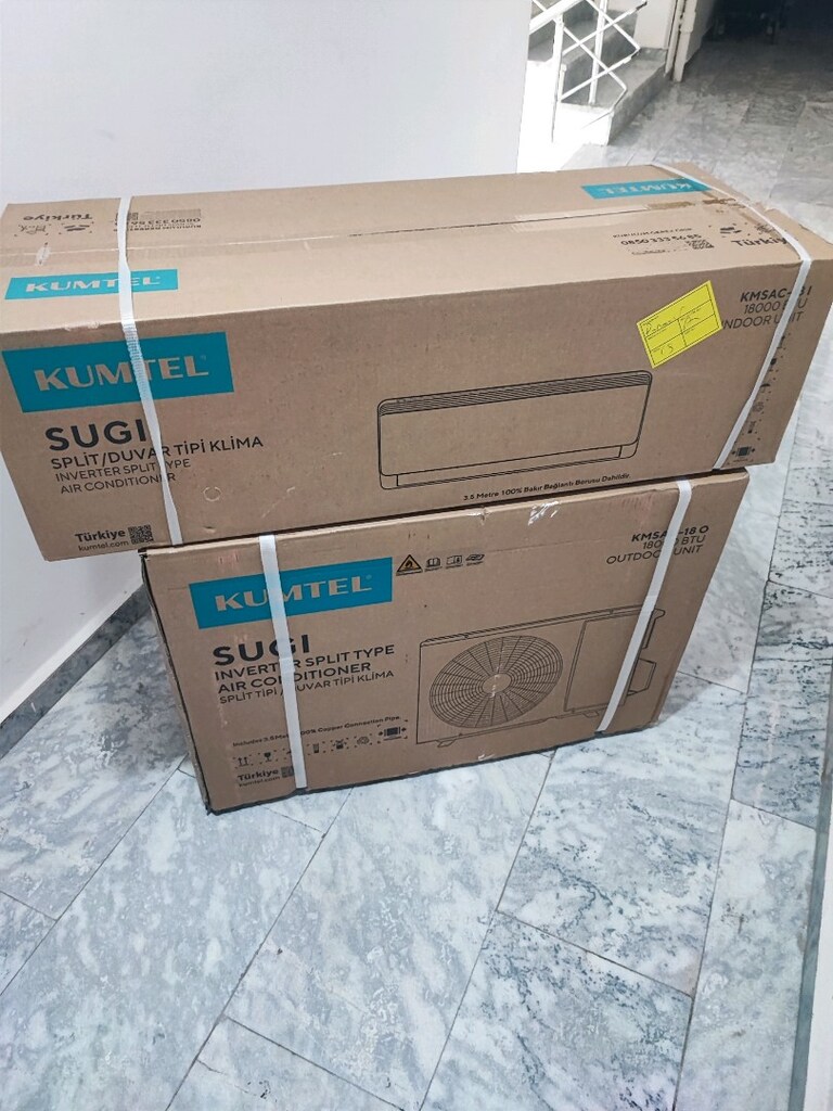 SIFIR KAPALI KUTU KUMTEL SUGI 18.000 BTU INVERTER KLİMA (KACIRILMA - 2