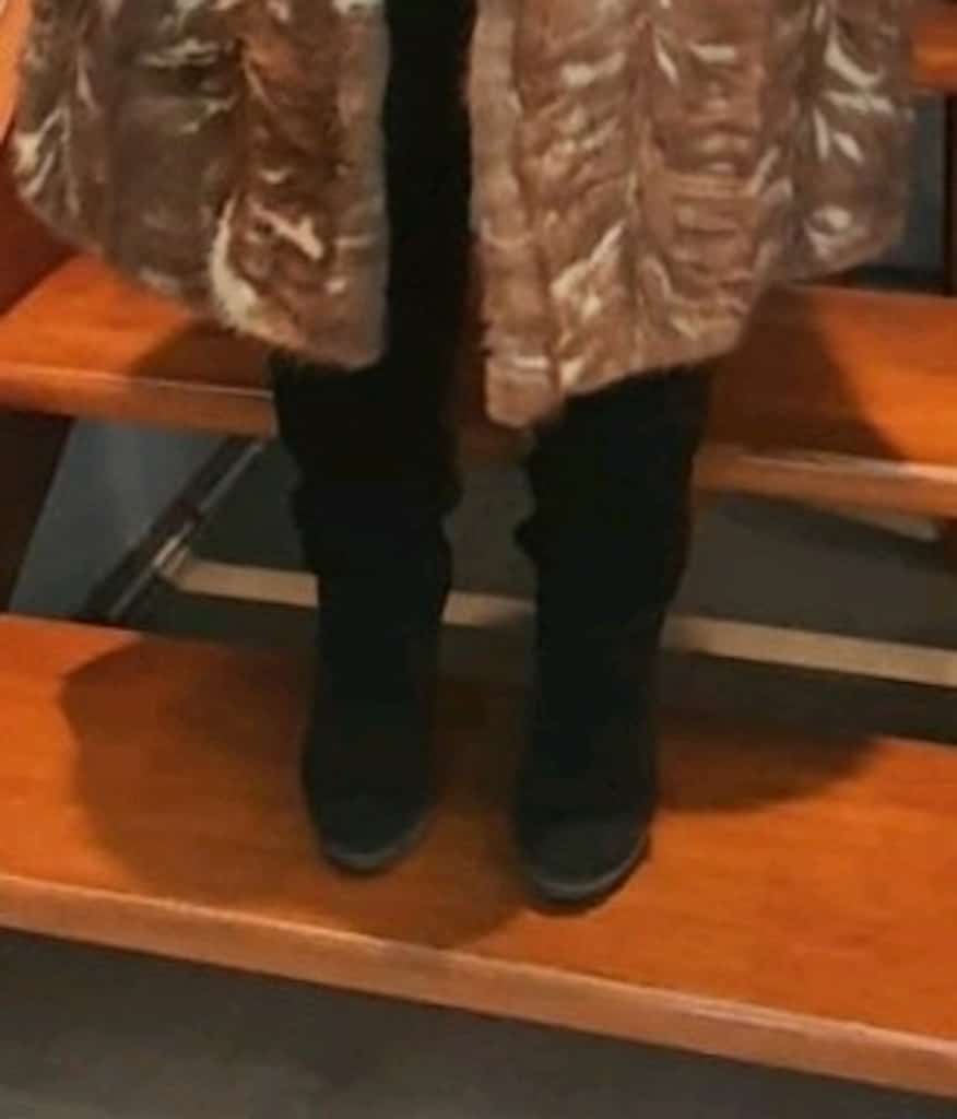 Nine West marka siyah süet çizme
